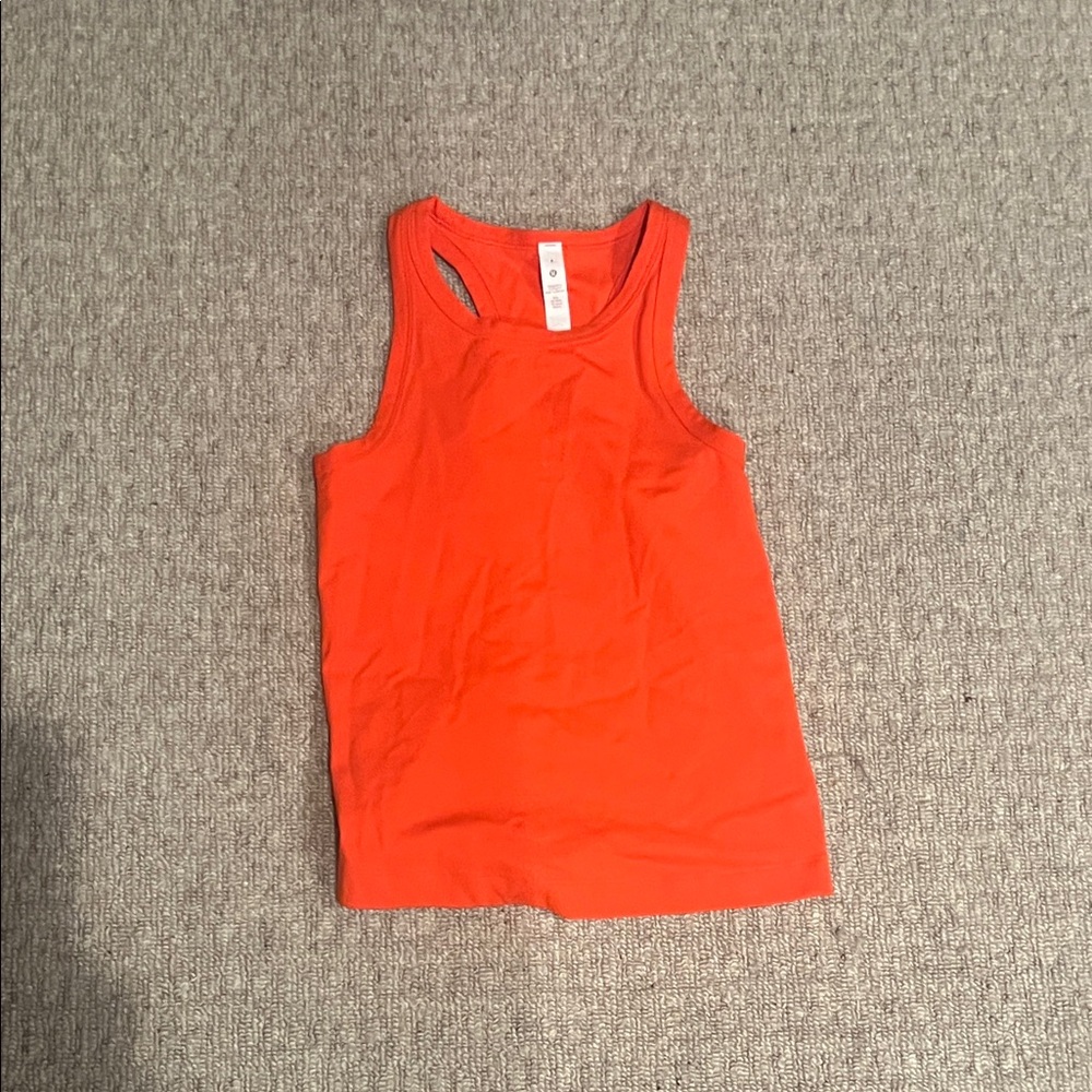 lululemon athletica Orange Tank Top